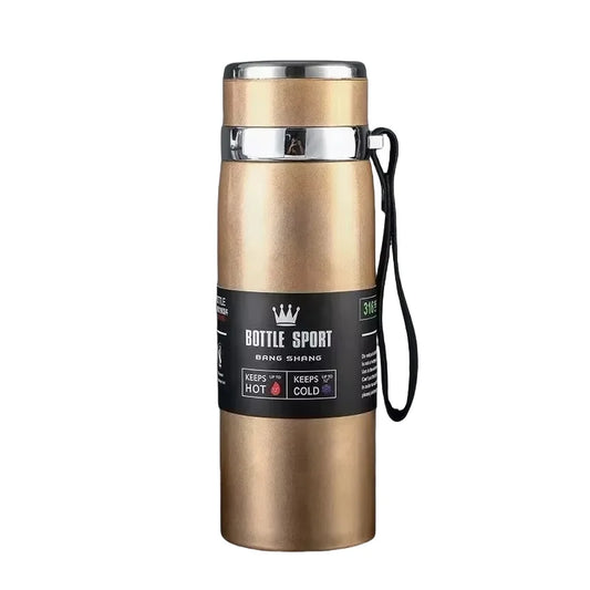 1L Thermosflasche zum Warmhalten von kaltem und heißem Wasser, aus Edelstahl.