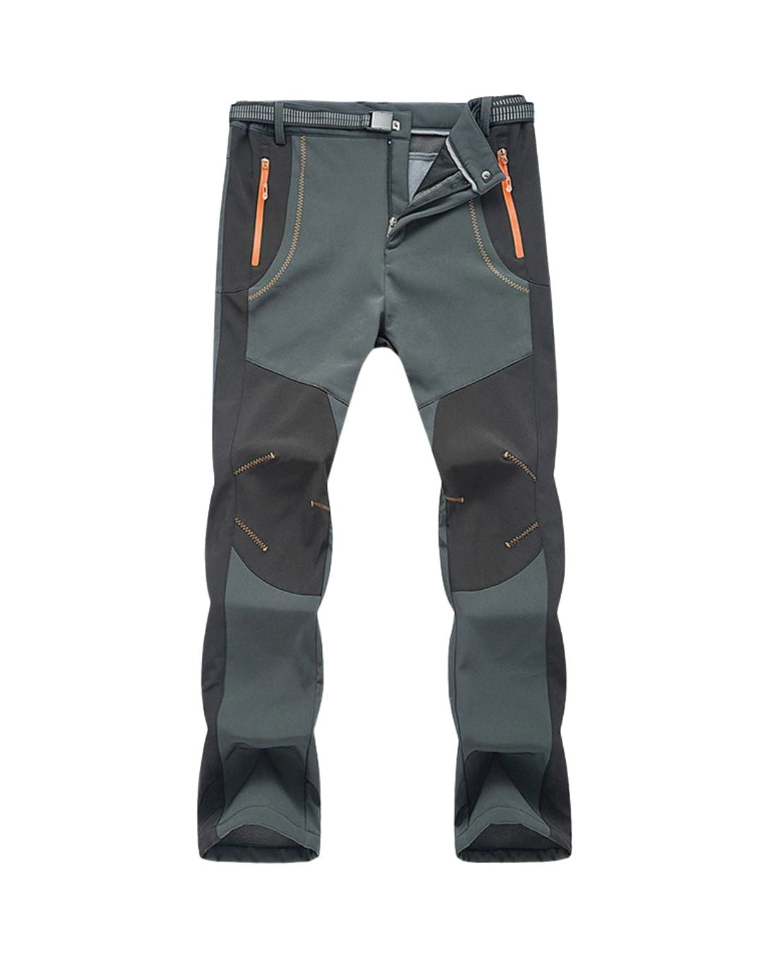 LNGXO Dicke Warme Fleece-Wanderhose Herren Winter Wasserdicht Winddicht Outdoor Softshell Regenhose Trekking Camping