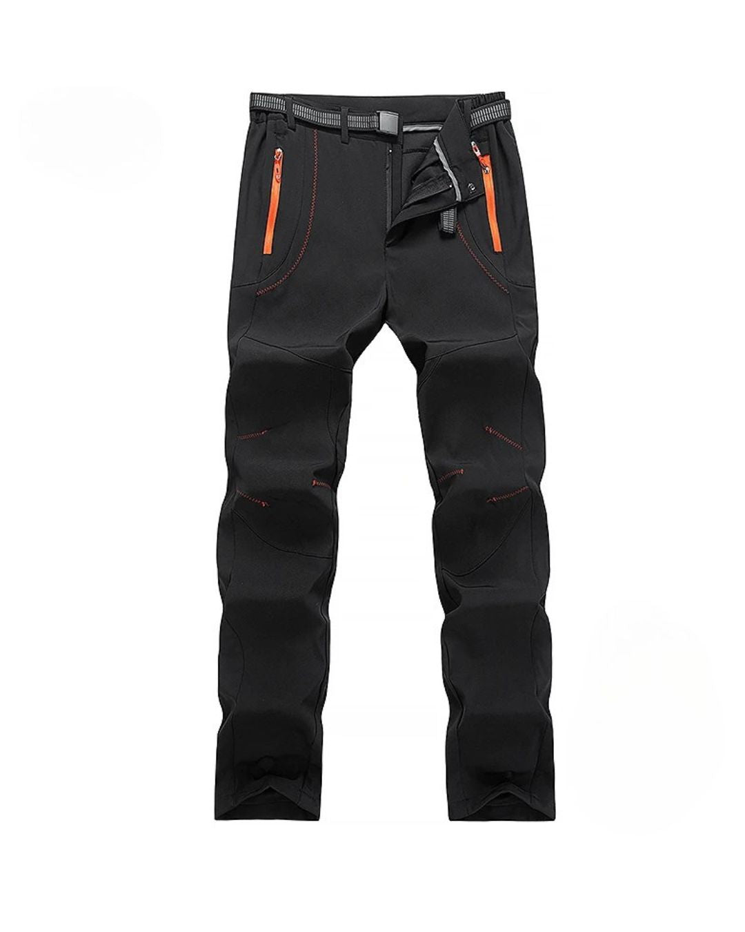 LNGXO Dicke Warme Fleece-Wanderhose Herren Winter Wasserdicht Winddicht Outdoor Softshell Regenhose Trekking Camping