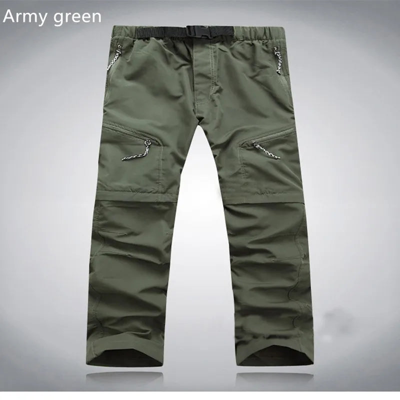 Schnelltrocknende Outdoorhose, abnehmbare Füße für Ihn.