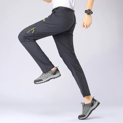 Wanderhose Herren Stretch Wasserdicht Taktische Hose Reißverschlusstaschen Hose