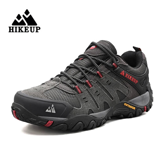 HIKEUP Herren Wildleder Wanderschuhe.