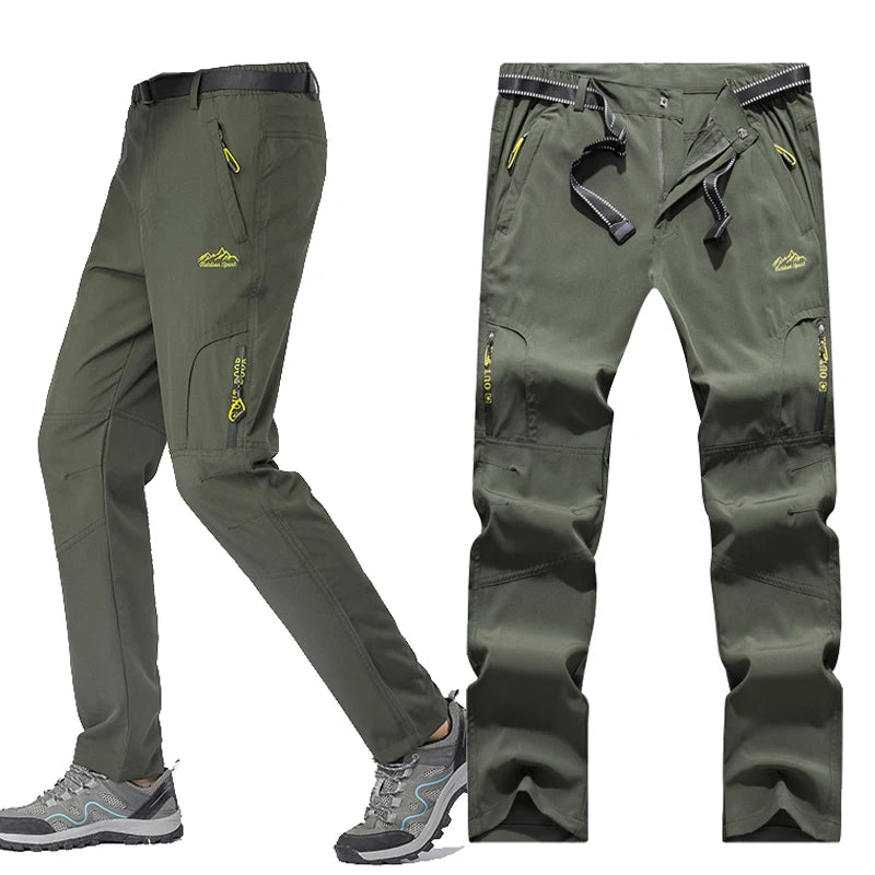 Wanderhose Herren Stretch Wasserdicht Taktische Hose Reißverschlusstaschen Hose