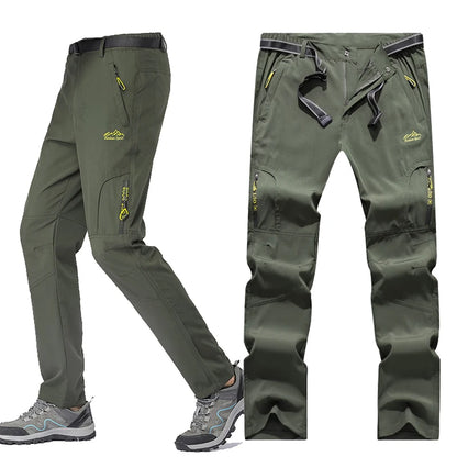 Wanderhose Herren Stretch Wasserdicht Taktische Hose Reißverschlusstaschen Hose