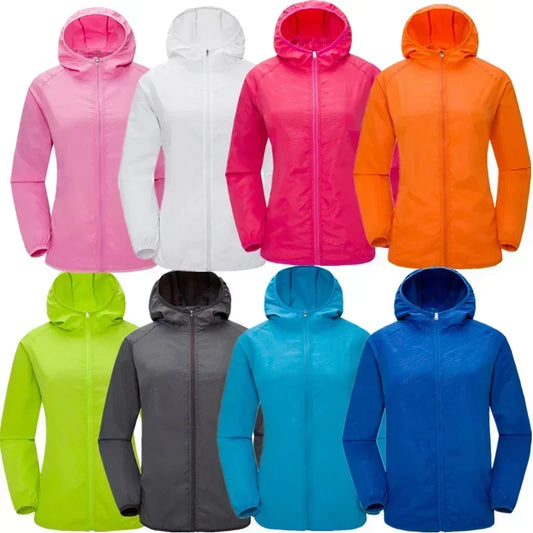 Wasserdichte Windjacke für Männer und Frauen.