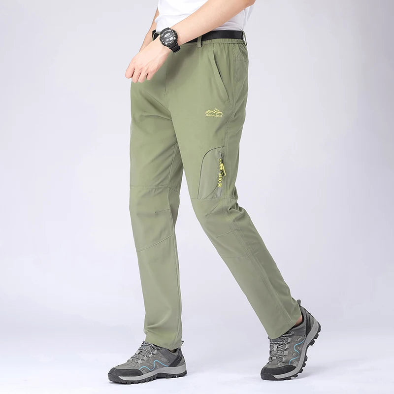 Wanderhose Herren Stretch Wasserdicht Taktische Hose Reißverschlusstaschen Hose