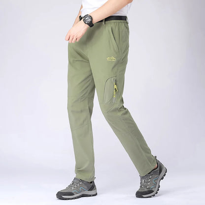 Wanderhose Herren Stretch Wasserdicht Taktische Hose Reißverschlusstaschen Hose