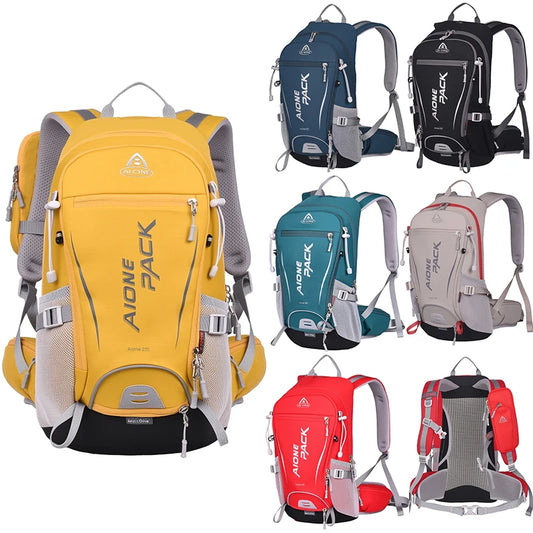 25L Leichter, atmungsaktiver Wanderrucksack mit Helmhalterung, Netzgewebe und belüfteter Rückseite, Tagesrucksack für Reisen, Klettern, Sport und Outdoor.