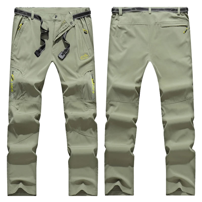 Wanderhose Herren Stretch Wasserdicht Taktische Hose Reißverschlusstaschen Hose
