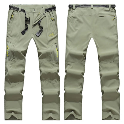 Wanderhose Herren Stretch Wasserdicht Taktische Hose Reißverschlusstaschen Hose